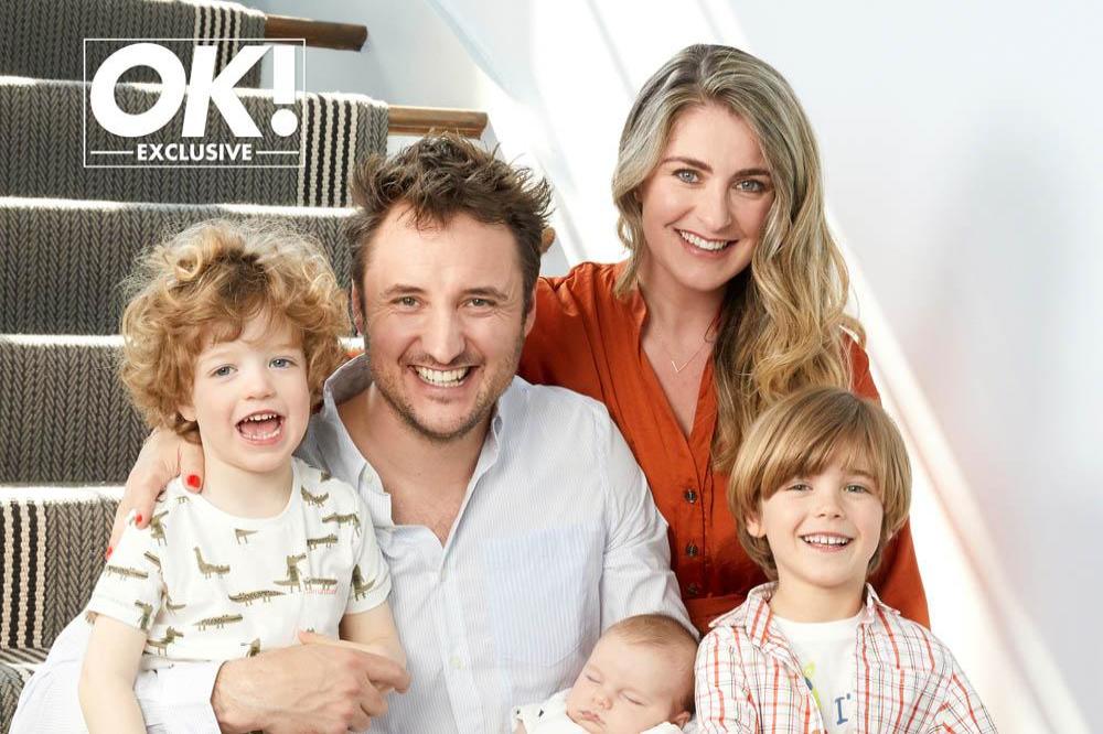 James and Victoria Bye and their children in OK! Magazine 