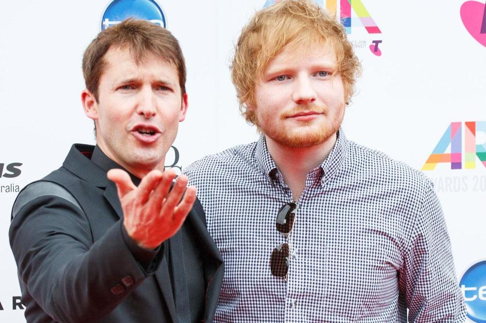 James Blunt and Ed Sheeran at the ARIA Awards