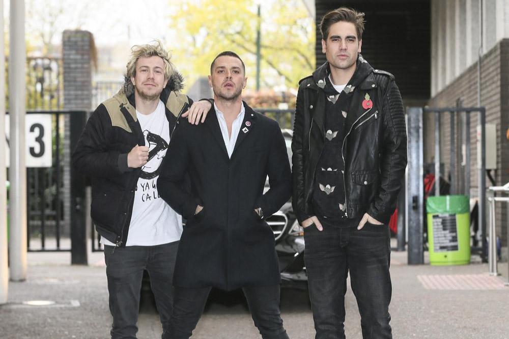 James Bourne, Matt Willis and Charlie Simpson of Busted 