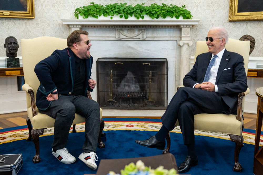 James Corden is working for President Joe Biden when he comes to the UK to film episodes of the Late Late Show