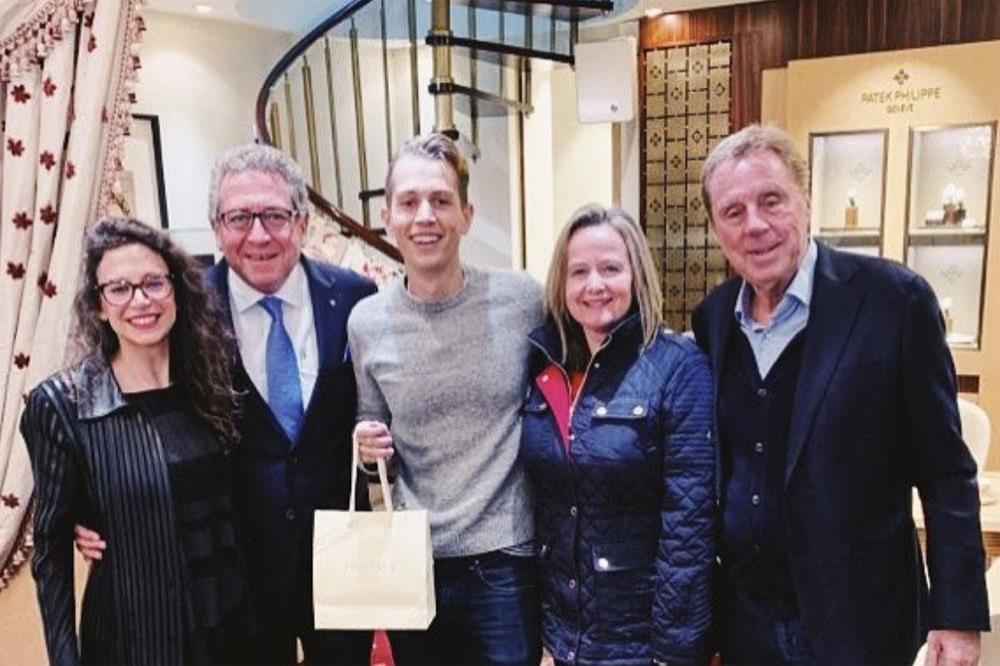 James McVey and Harry Redknapp at Franses jewellers (c) Instagram 