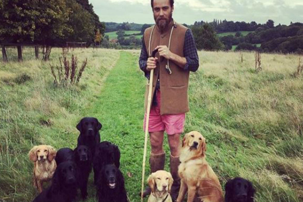 James Middleton was saved by his dogs (c) Instagram