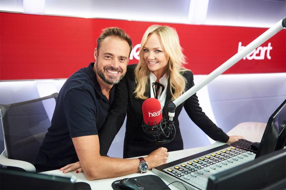 Jamie and Emma on their Heart radio show