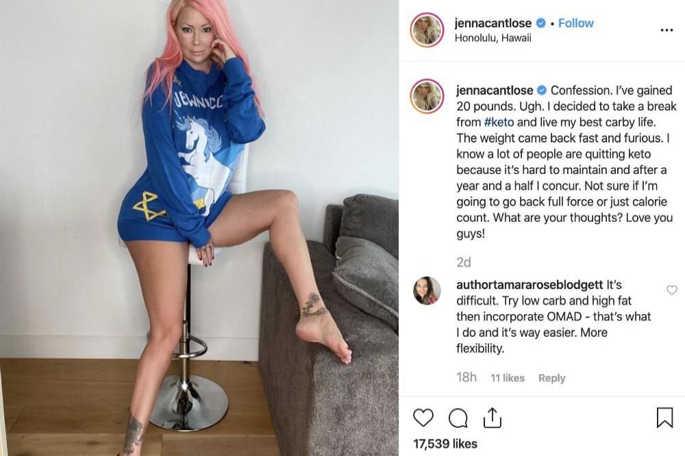 Jenna Jameson's Instagram (c) post