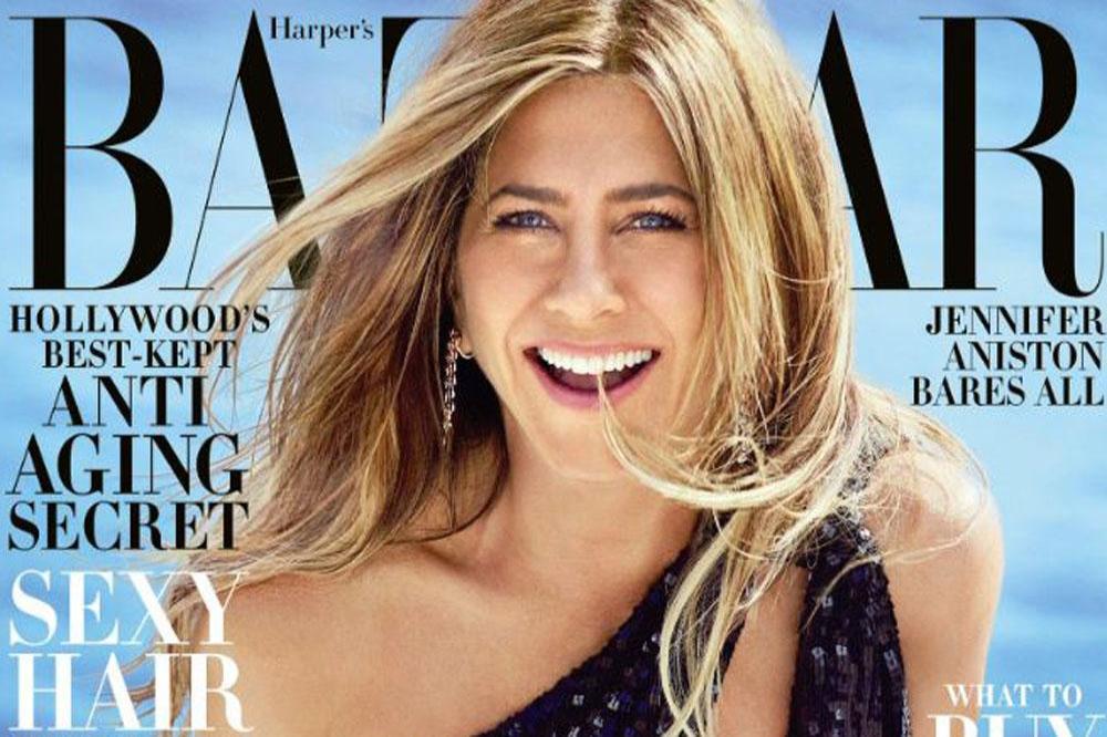 Jennifer Aniston on cover of Harper's Bazaar 