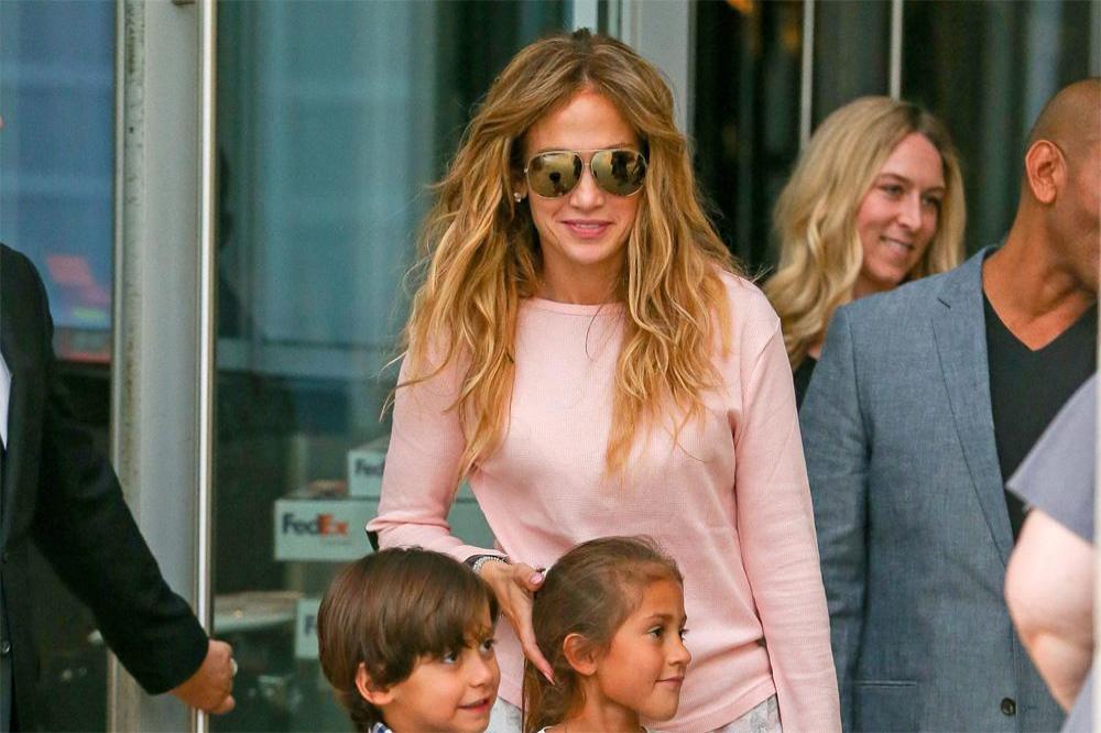 Jennifer Lopez with children Max and Emme