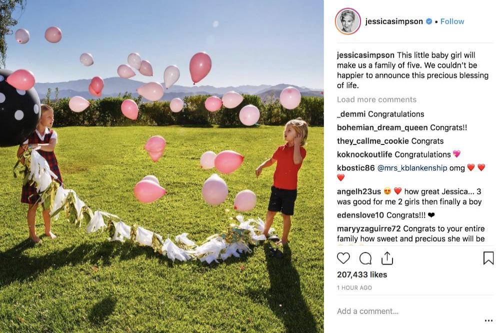 Jessica's Instagram (c) post