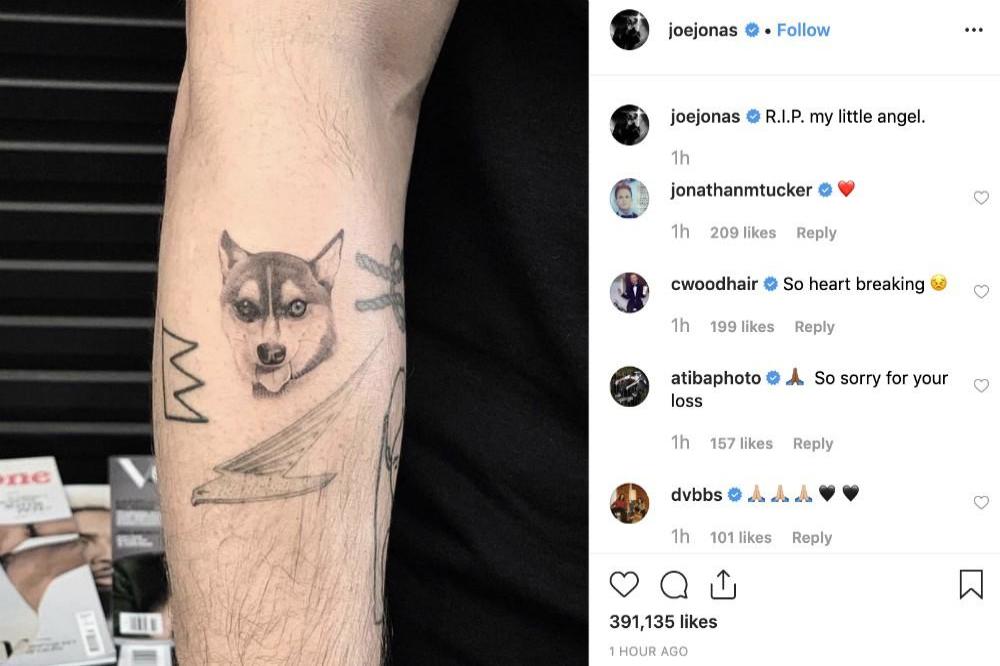 Joe Jonas' new tattoo via Instagram (c)