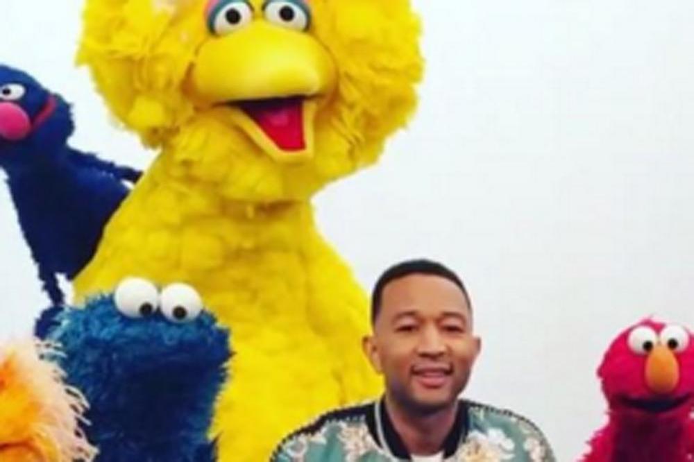 John Legend on Sesame Street (c) Instagram