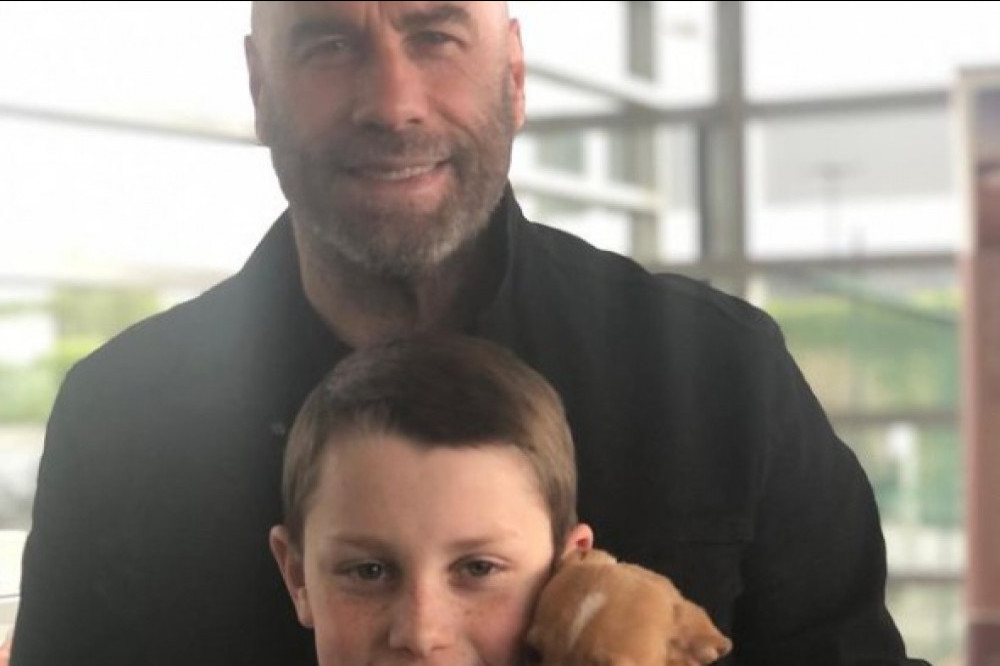John Travolta's son Ben has adopted the puppy (c) instagram.com/johntravolta
