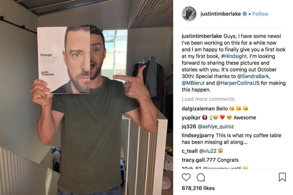 Justin Timberlake's Instagram (c) post