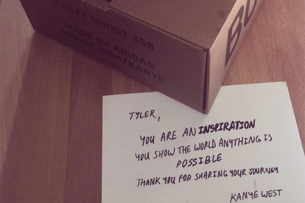 Kanye West's gift to Tyler Wesley (c) Instagram