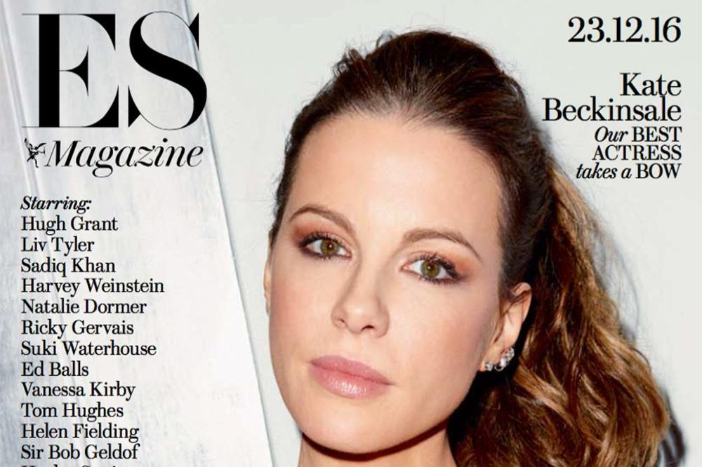 Kate Beckinsale on the cover of ES magazine