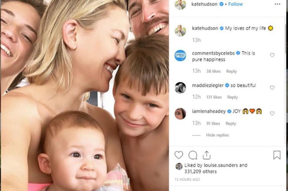 Kate Hudson and family (c) Instagram