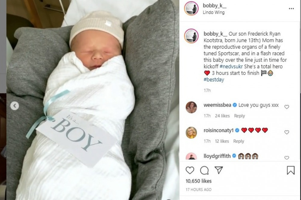 Katherine Ryan's baby son (c) Instagram