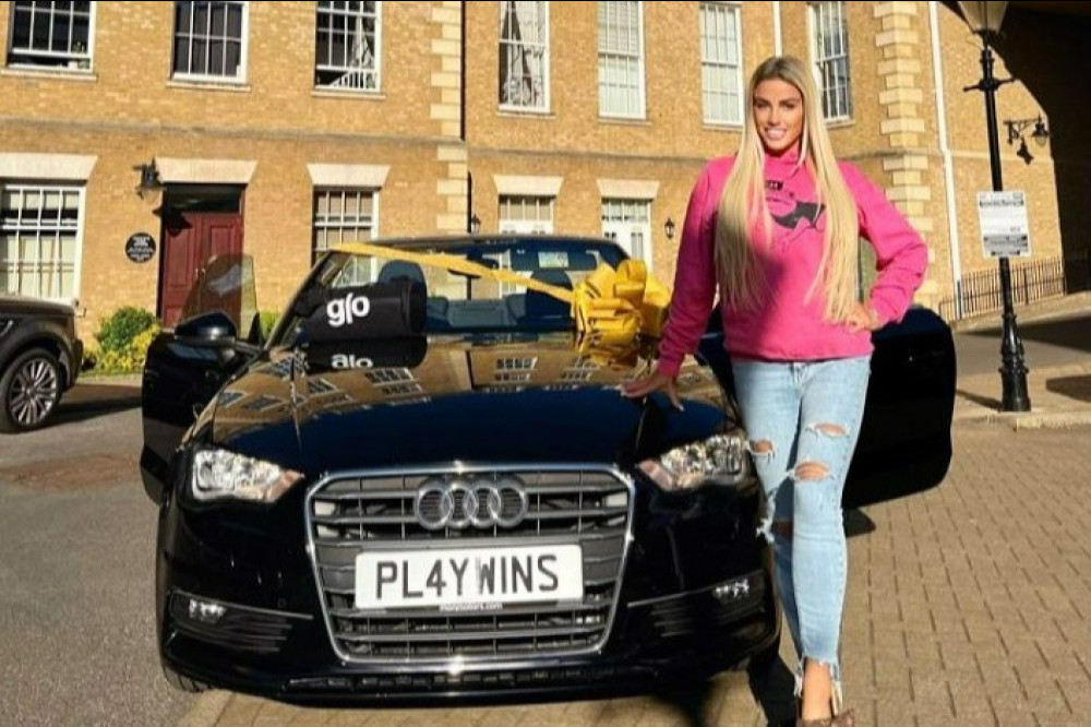 Katie Price is giving away an Audi A3  (c) Katie Price/Instagram