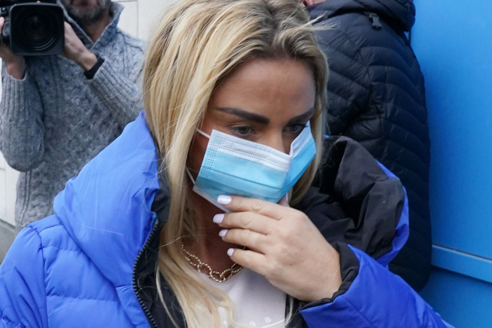 Katie Price seen arriving at Crawley Magistrates Court