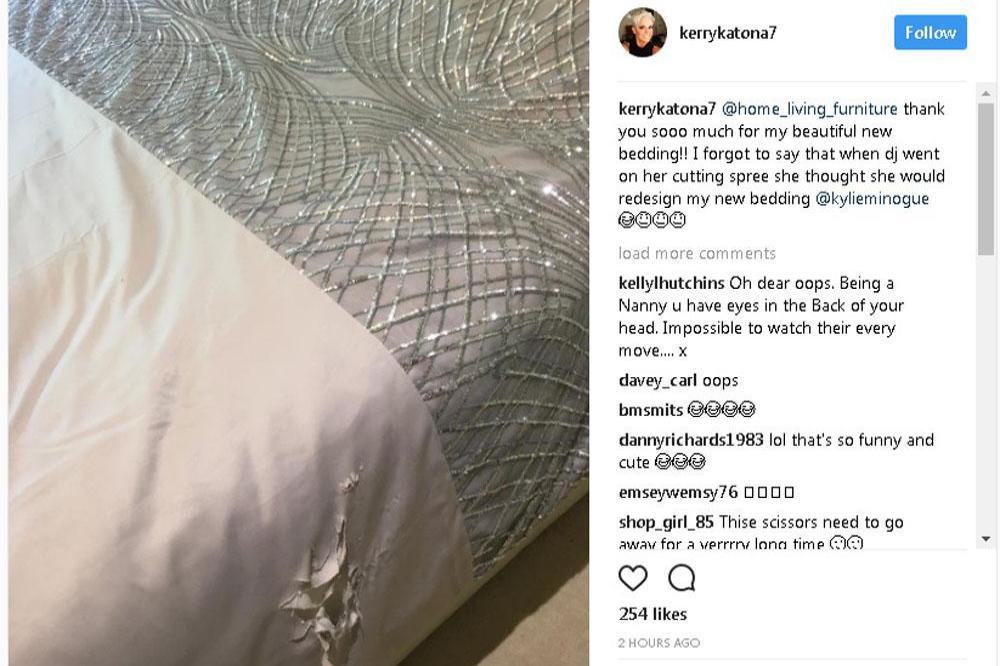 Kerry Katona's bedding (c) Instagram