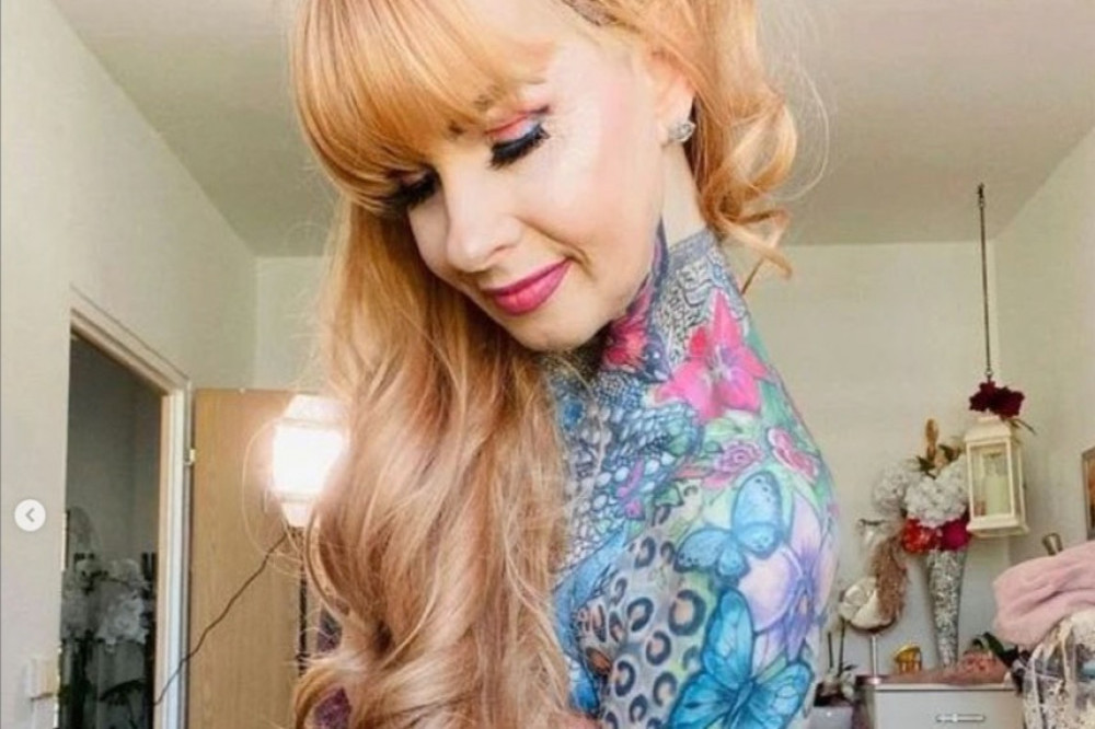 Kerstin Tristan is covered in tattoos (c) Instagram