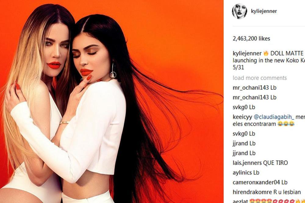 Khloe Kardashian and Kylie Jenner (c) Instagram 