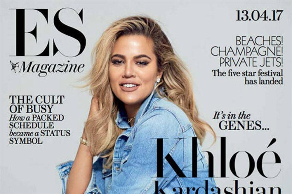 Khloe Kardashian on the cover of ES magazine