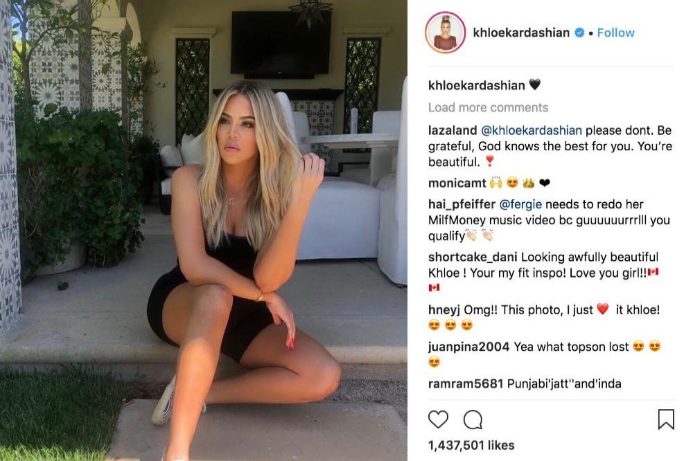 Khloe Kardashian (c) Instagram