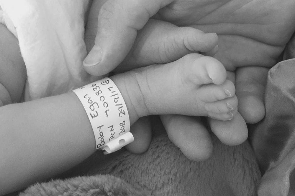 Kian Egan and Jodi Albert's third child Cobi (c) Instagram
