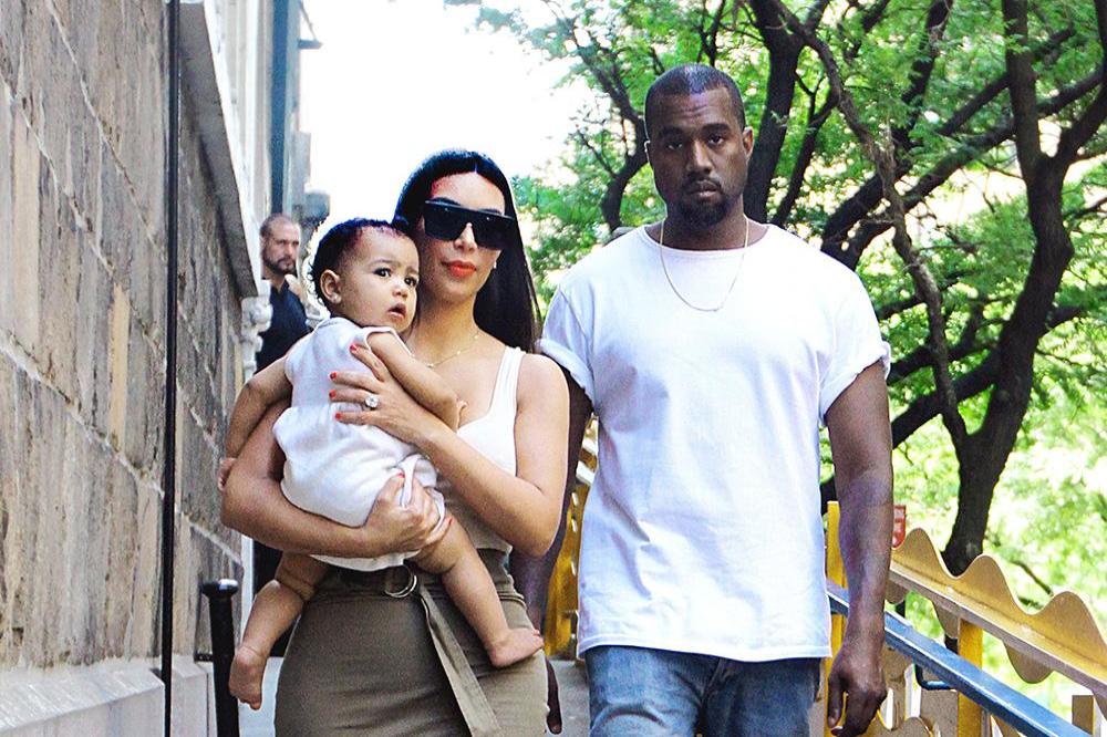 Kim Kardashian, Kanye West and baby North