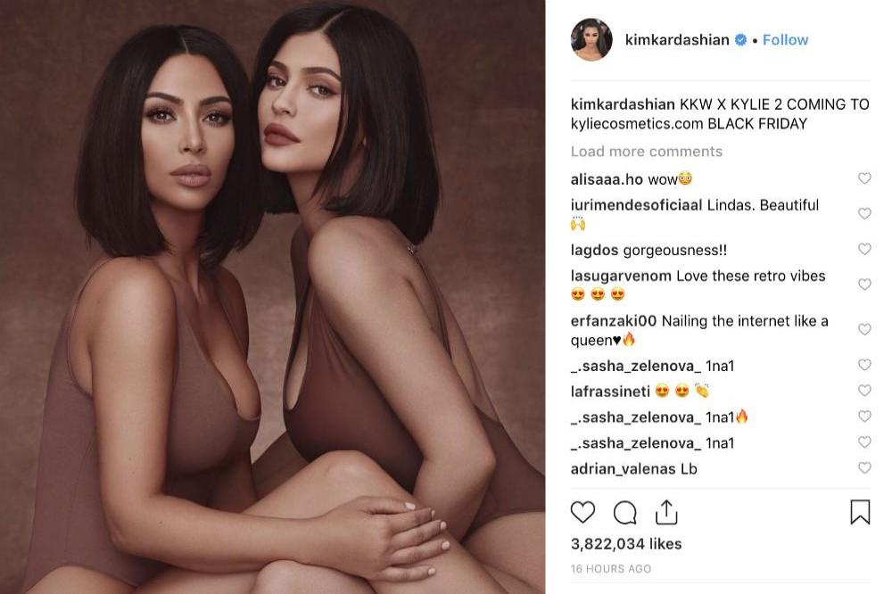 Kim Kardashian West and Kylie Jenner (c) Instagram