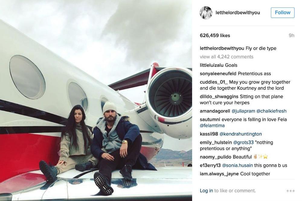 Kourtney Kardashian and Scott Disick via Instagram