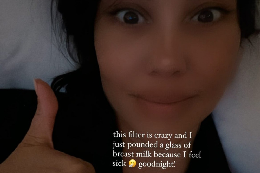 Kourtney Kardashian drank her own breast milk (c) Instagram