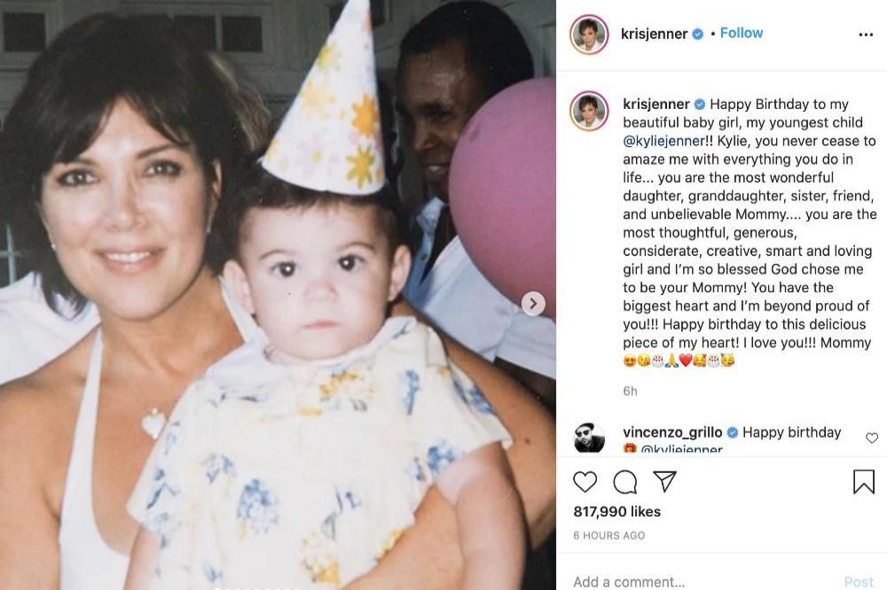 Kris Jenner's Instagram (c) post