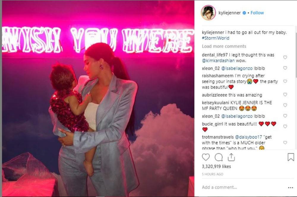 Kylie shared snaps and videos of the Stormi World party on Instagram