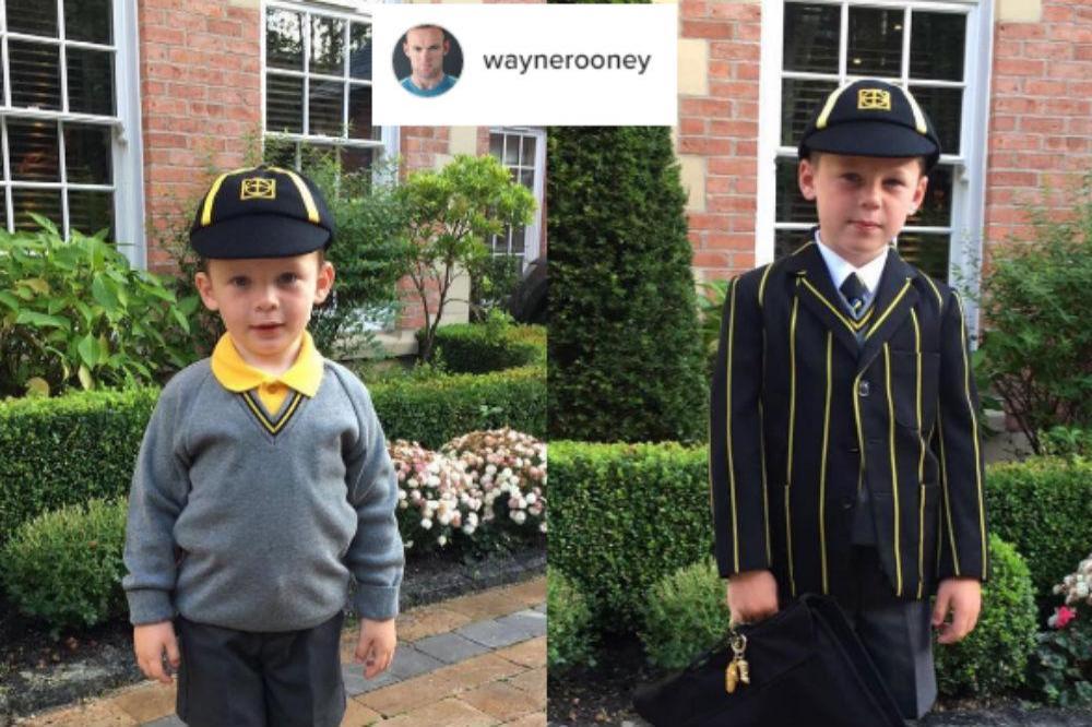 (L-R) Klay and Kai Rooney (c) Wayne Rooney/Instagram