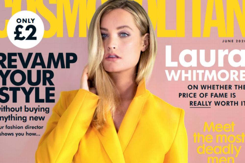 Laura Whitmore on the cover of Cosmopolitan UK magazine