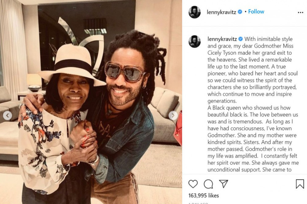 Lenny Kravitz's Instagram (c) post