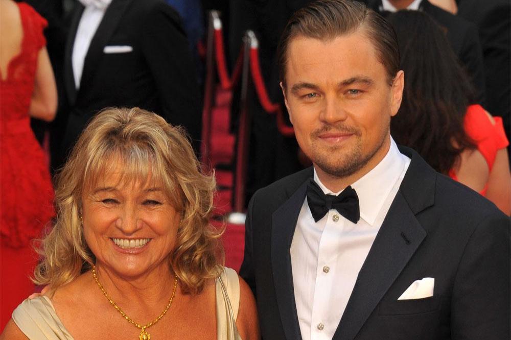 Leonardo Di Caprio and his mother