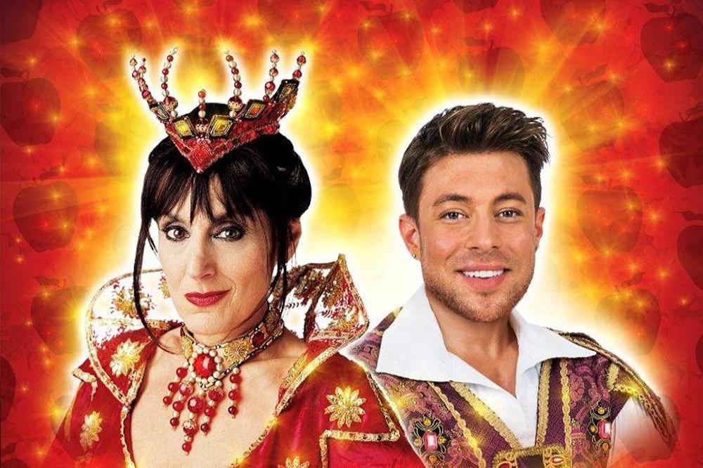 Lesley Joseph and Duncan James in Snow White