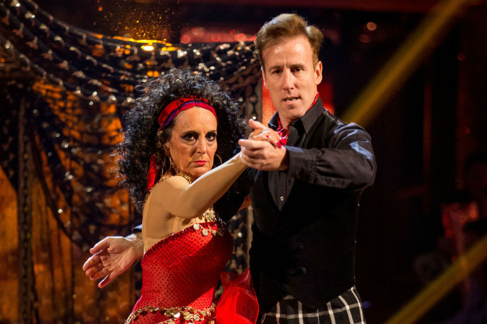 Lesley Joseph performing on Strictly Come Dancing