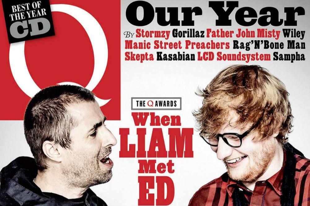 Liam Gallagher and Ed Sheeran in Q
