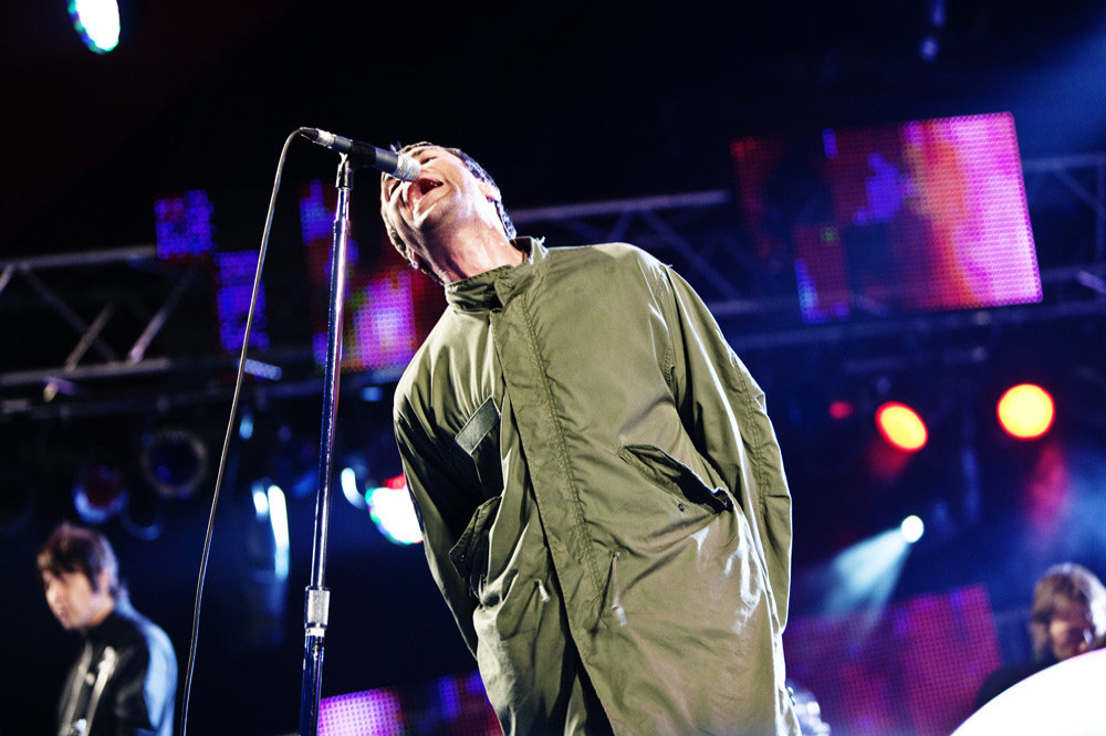 Liam Gallagher with Oasis in 2009
