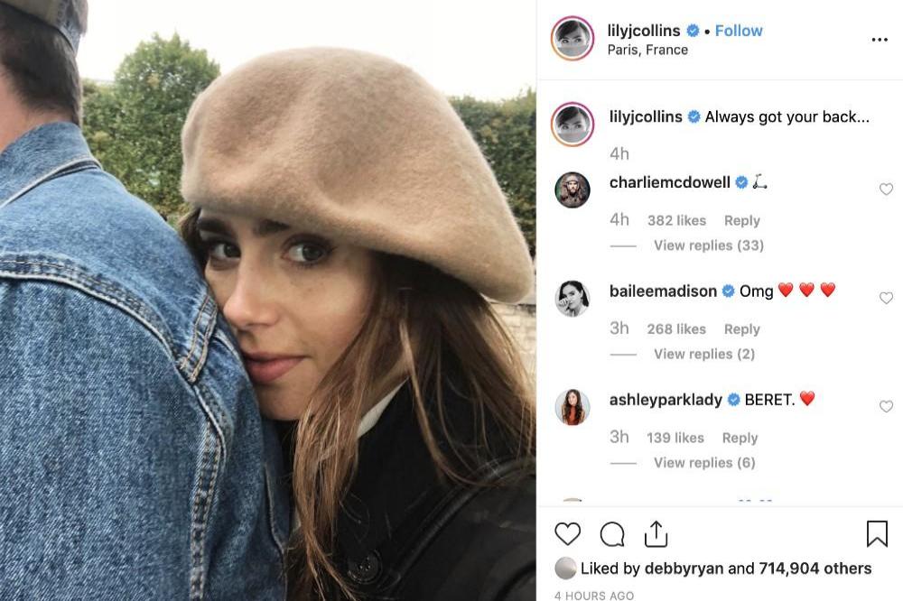 Lily Collins' Instagram (c) post