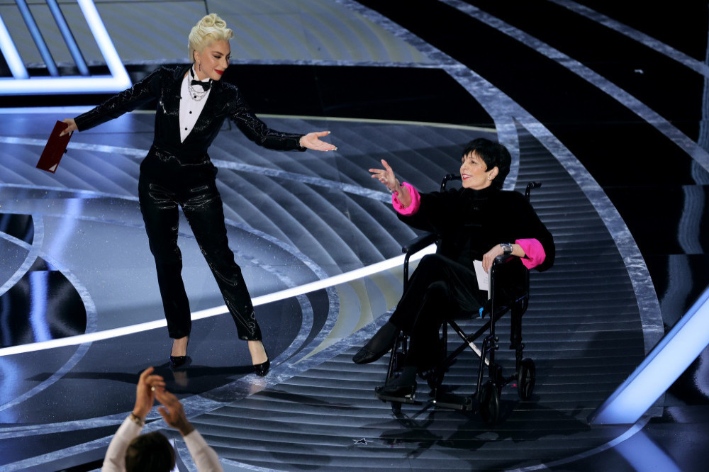 Liza Minnelli and Lady Gaga at the Oscars