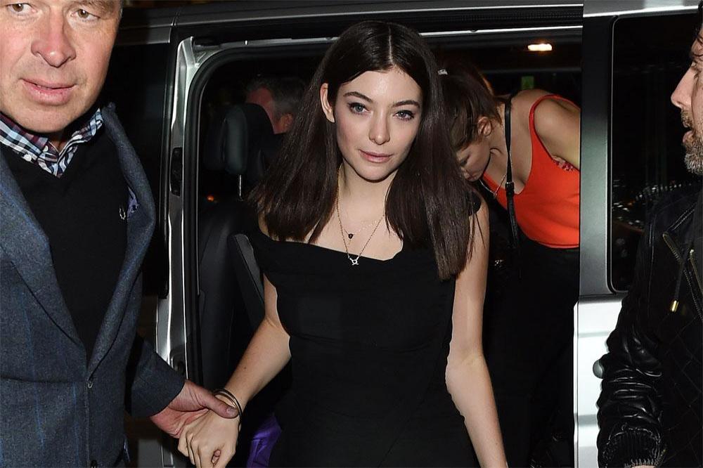 Lorde arriving at the Warner Music and Ciroc BRIT Awards Party