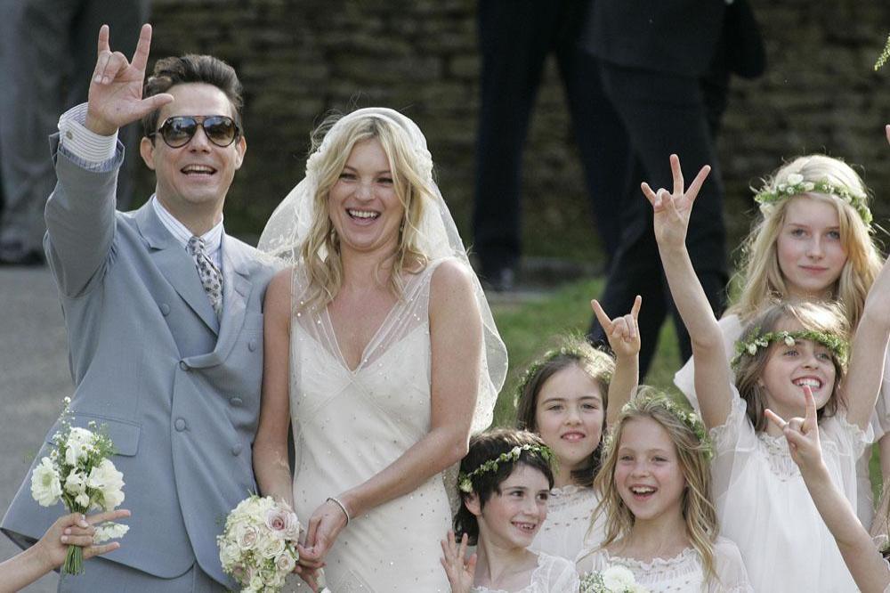 Lottie Moss at Kate Moss' wedding (back right)