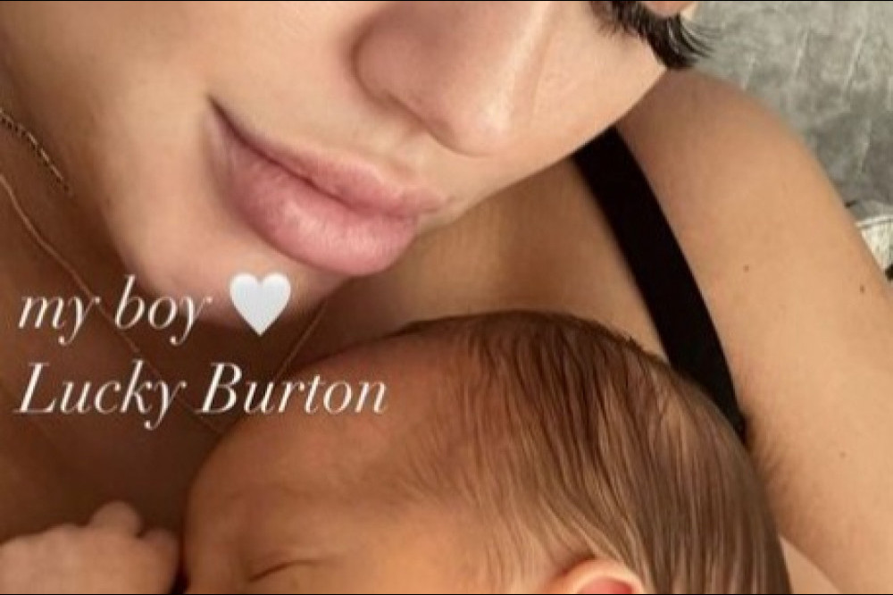 Lottie Tomlinson has named her newborn son Lucky - Instagram