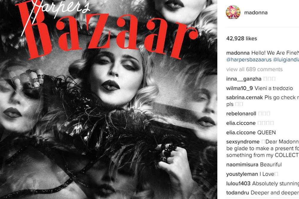 Madonna's social media post