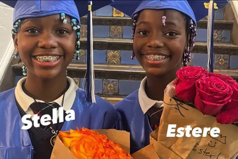 Madonna has hailed her twin daughters “Kweens” at their elementary school graduation
