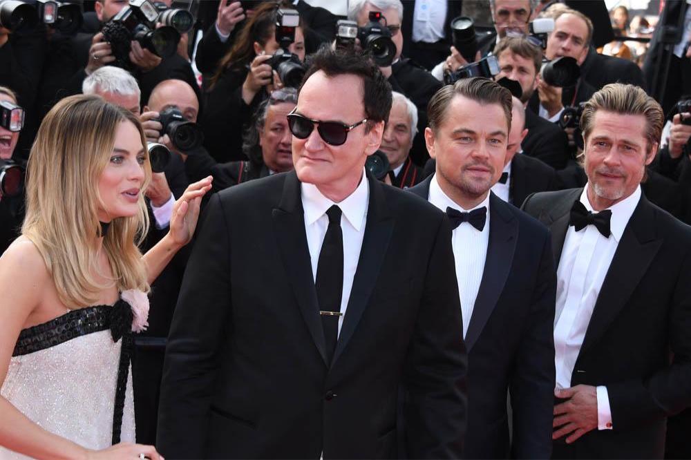 Margot Robbie, Quentin Tarantino and Leonardo DiCaprio in Cannes