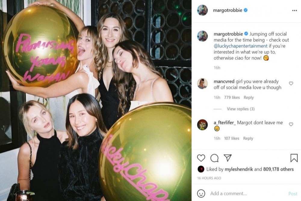 Margot Robbie's Instagram (c) post
